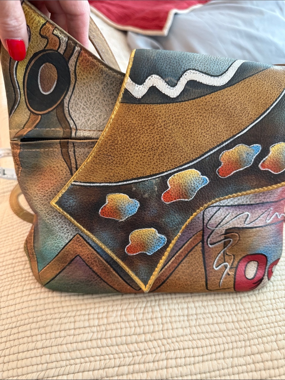 Anuschka Hand Painted Leather Purse